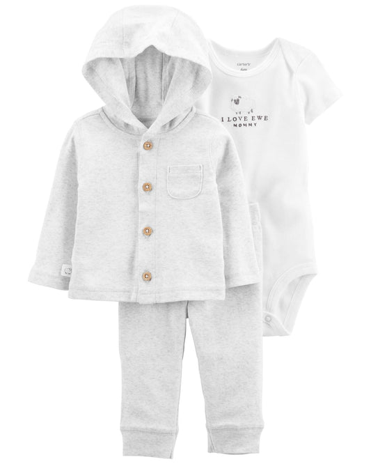 3-Piece Mommy Little Cardigan Set