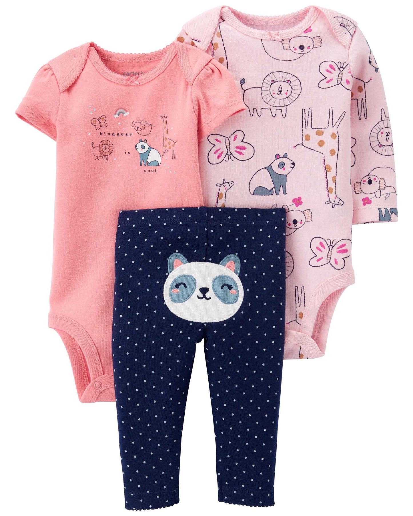 3-Piece Panda Outfit Set