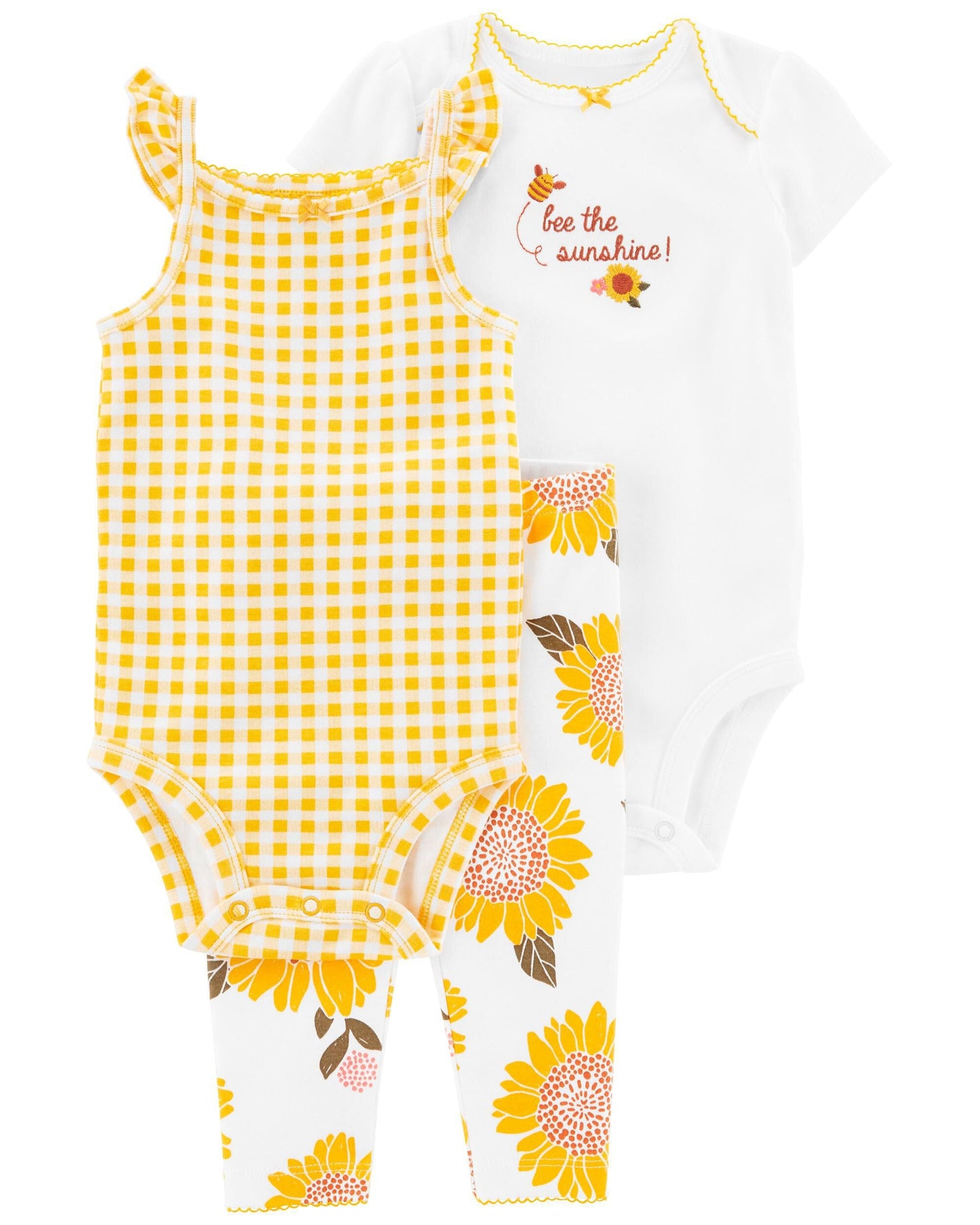 3-Piece Sunflower Little Character Set