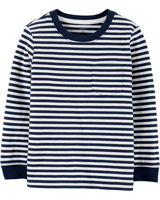 Striped Pocket Jersey Tee